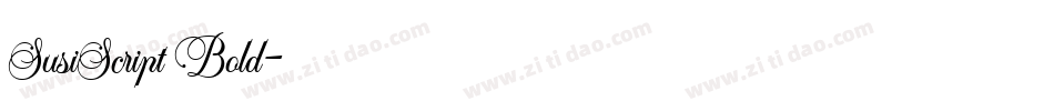 SusiScript Bold字体转换